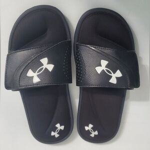 Under Armour Kids Black Slide Sandals